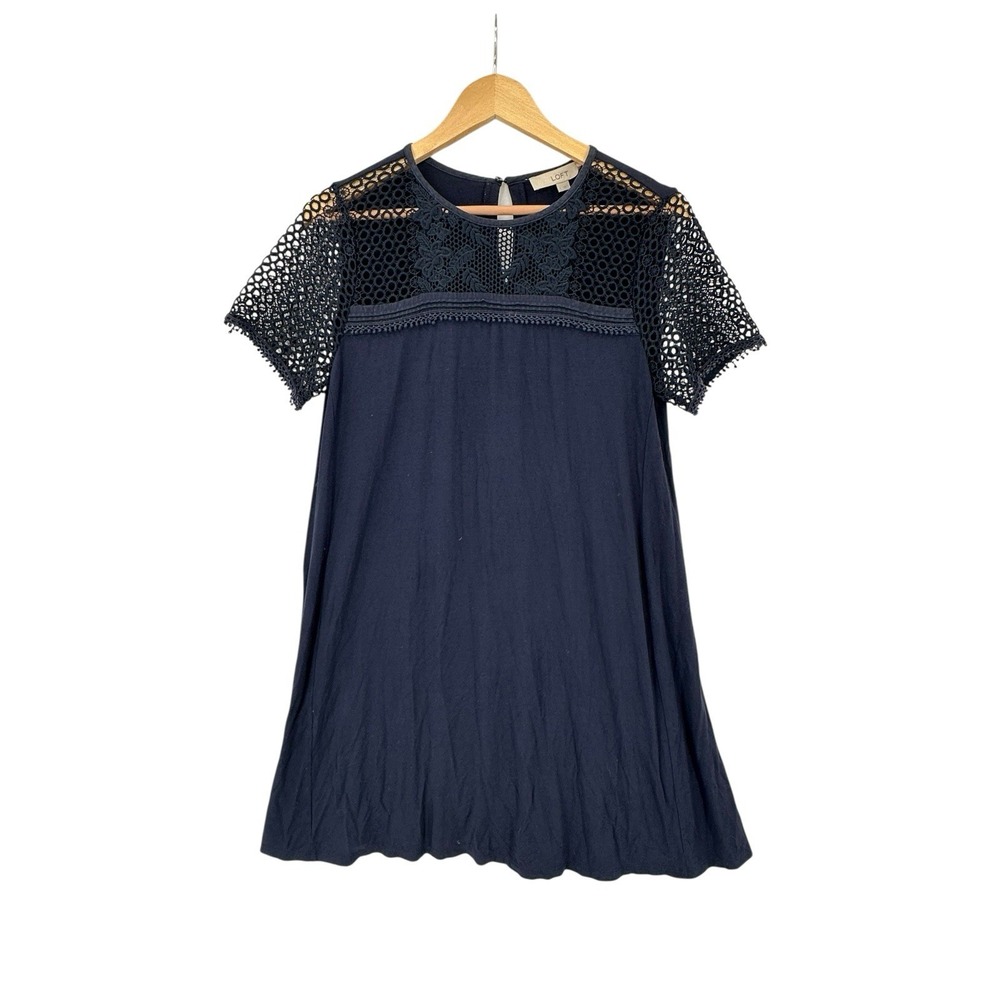 Ann Taylor Loft Dress Womens Size S Crochet Flowy Classic Business Career Work